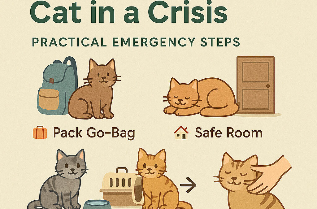 If you are in a situation where you may have to evacuate and/or risk contamination of your water and air due to threat of nuclear war, here are some tips to keep your cats safe. May God bless you.